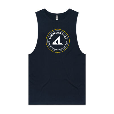 Shift Up Tank (Black & Navy) Thumbnail