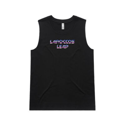 Womens Tank Powder Puff (Black) Thumbnail