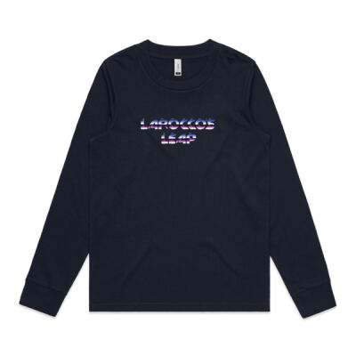 Womens Longsleeve Powder Puff (Black & Navy) Thumbnail