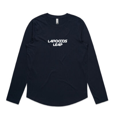 Womens Longsleeve White Logo (Black) Thumbnail