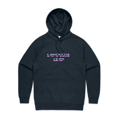 Womens Hoodie Powder Puff (Black & Navy) Thumbnail