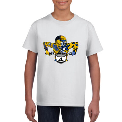 Kids Tees Gildan Race Face (White) Thumbnail
