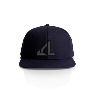 Stock Cap Single Logo (Black, Coal & Grey) Thumbnail
