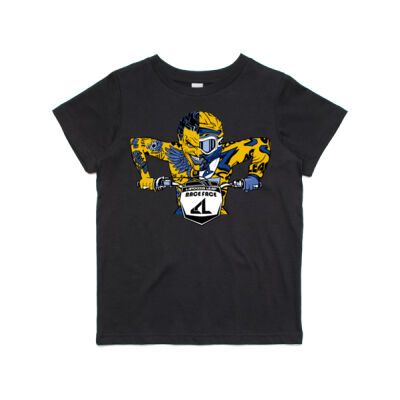 Kids Race Face Tee (Black & Navy) AS Color Thumbnail