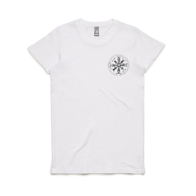 Compass Womens Tee (White, Pistachio, Natural) Thumbnail