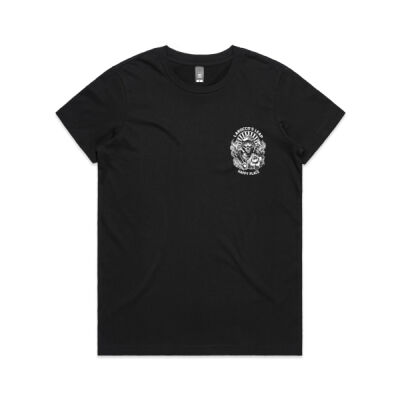 SD - Helmet Womens Tee (Black & Navy) Thumbnail